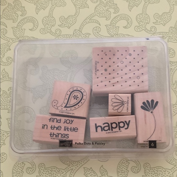 Other - Stampin' Up! Polka Dots & Paisley Stamps